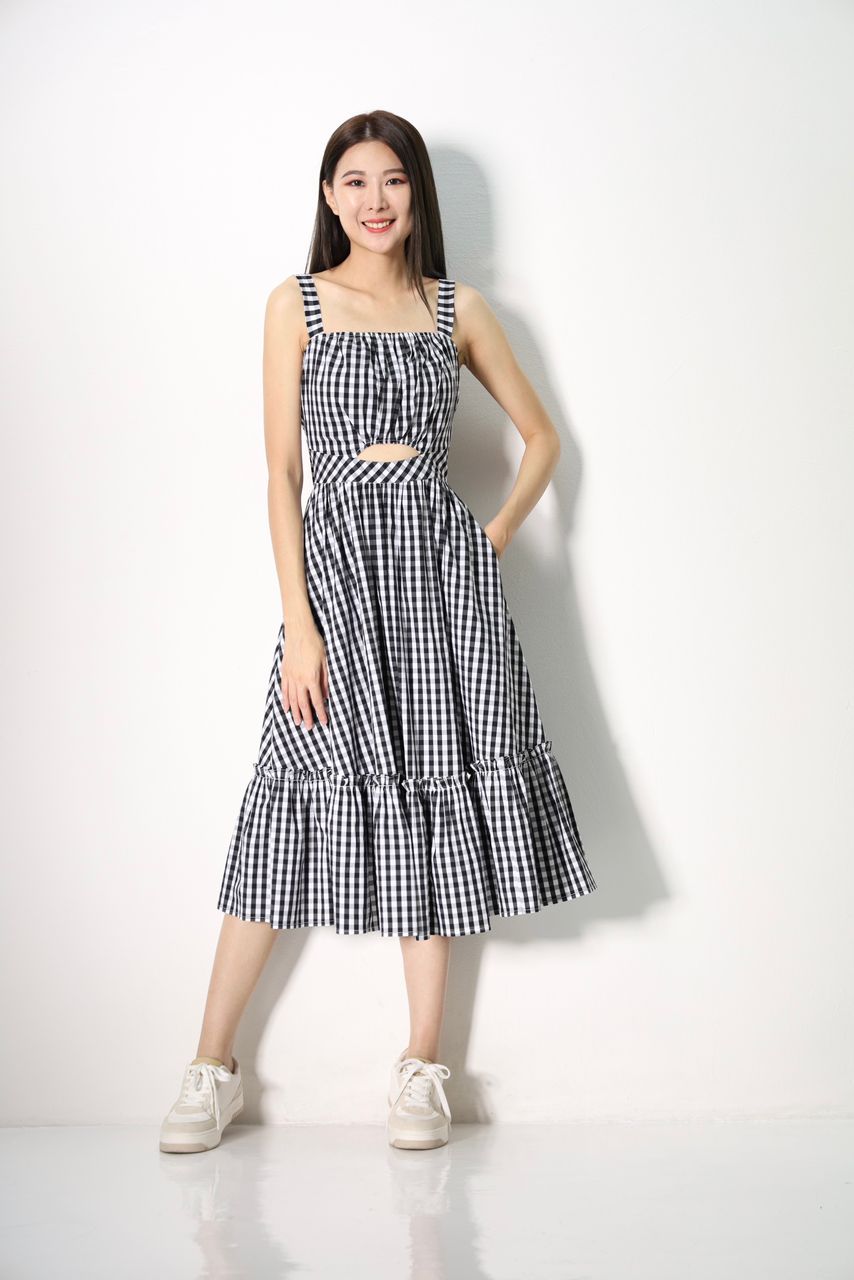 Sweet Heart Checkered Dress