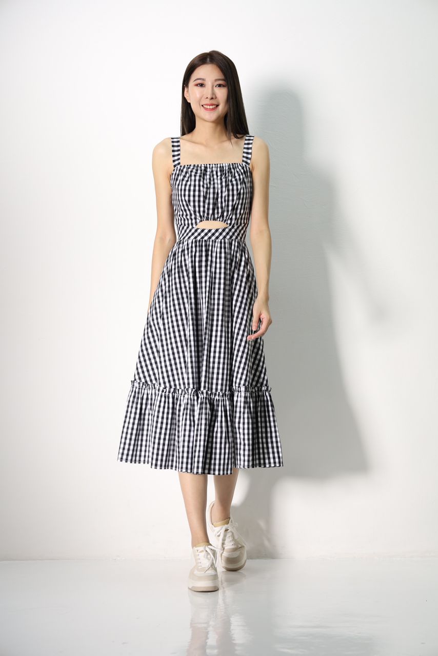 Sweet Heart Checkered Dress