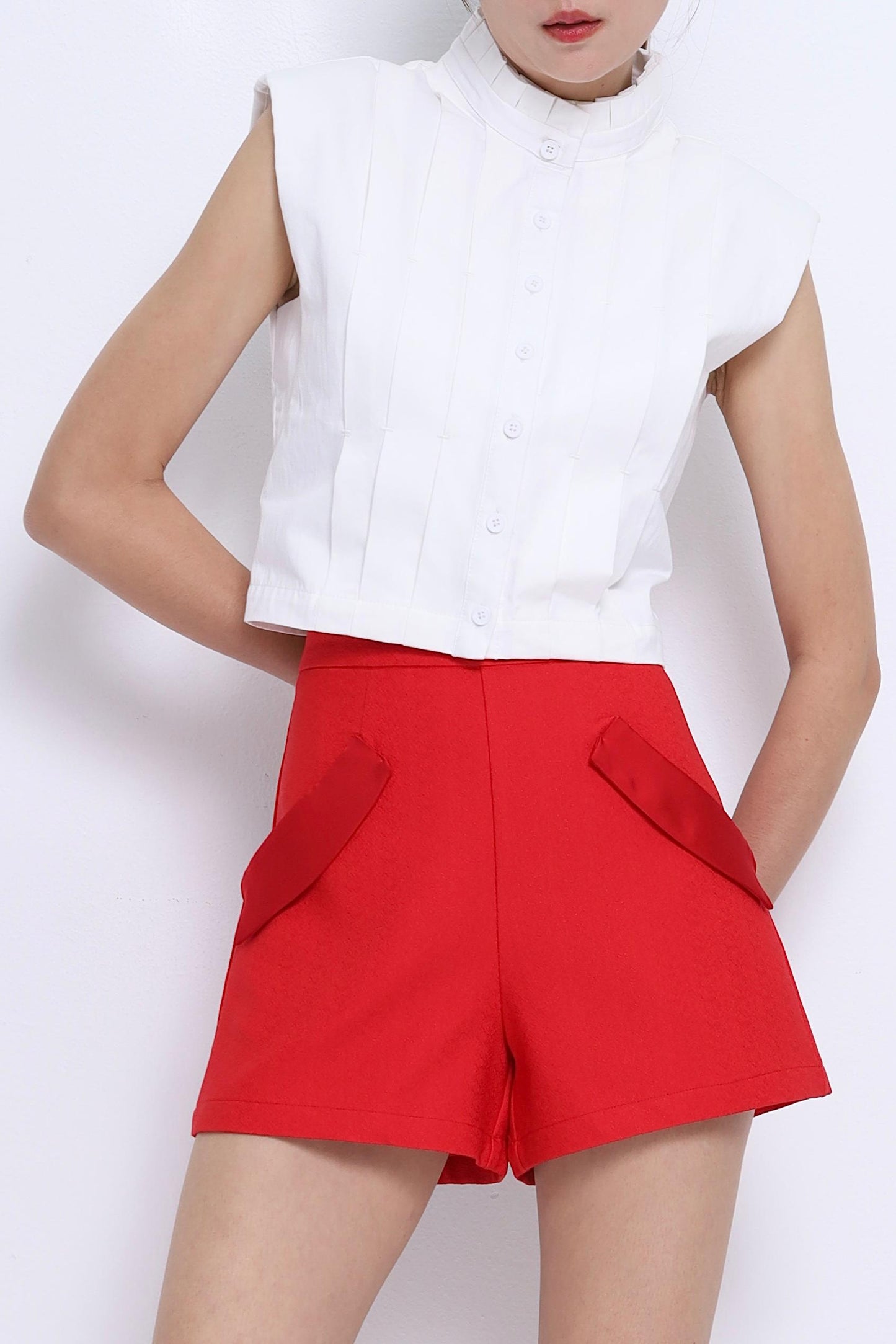 Sera Satin Pocket Shorts