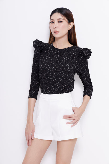 Luna Floral Embossed Blouse