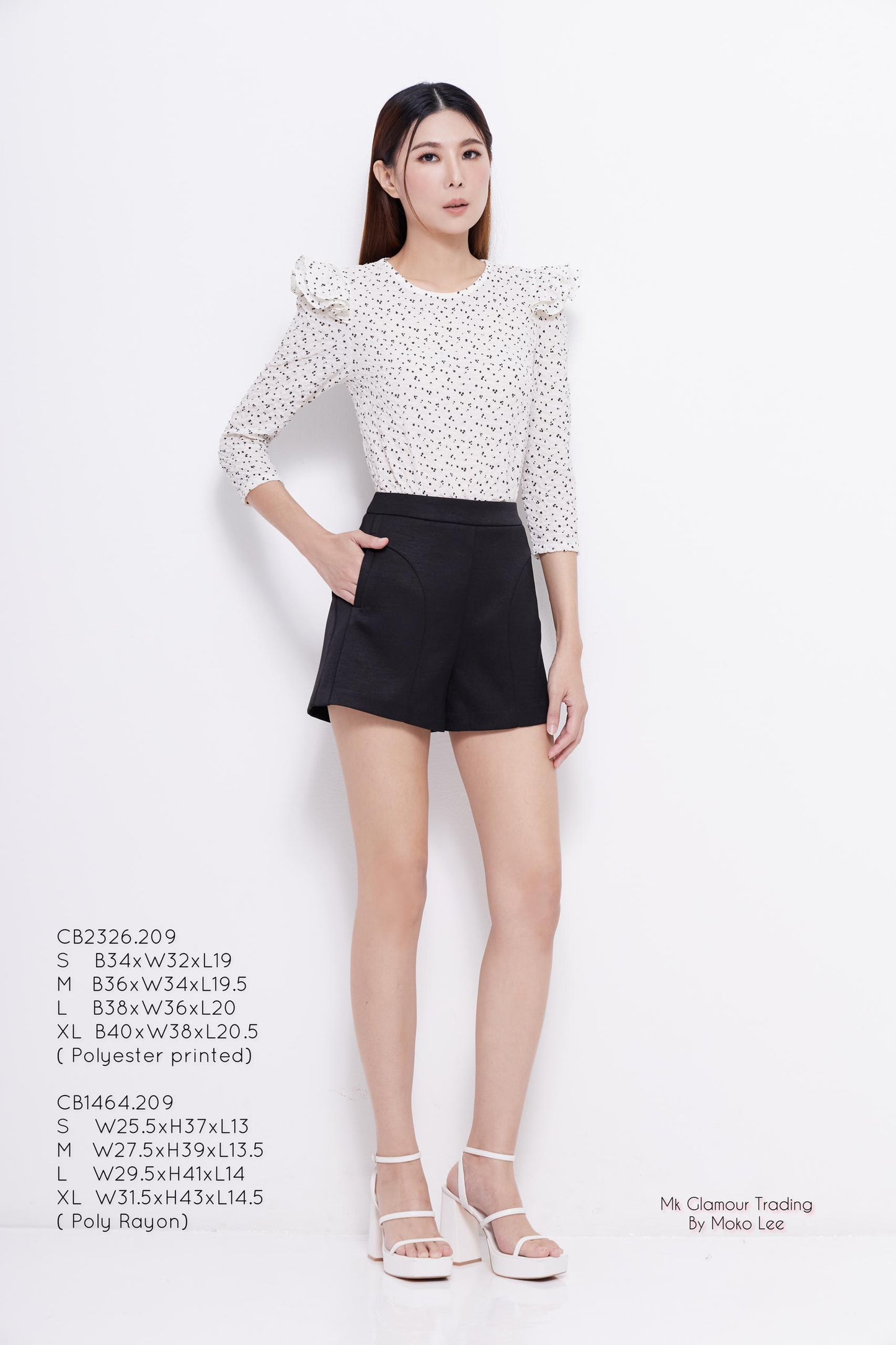 Luna Floral Embossed Blouse