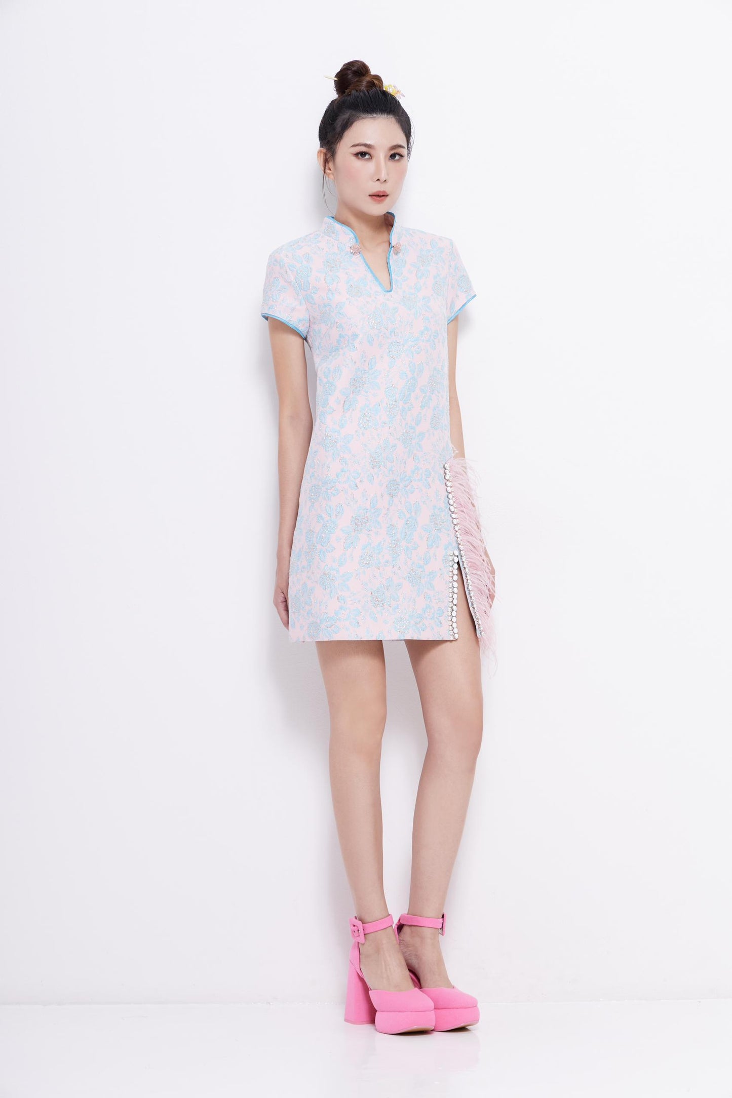 Lea Oriental A-line Qipao Dress