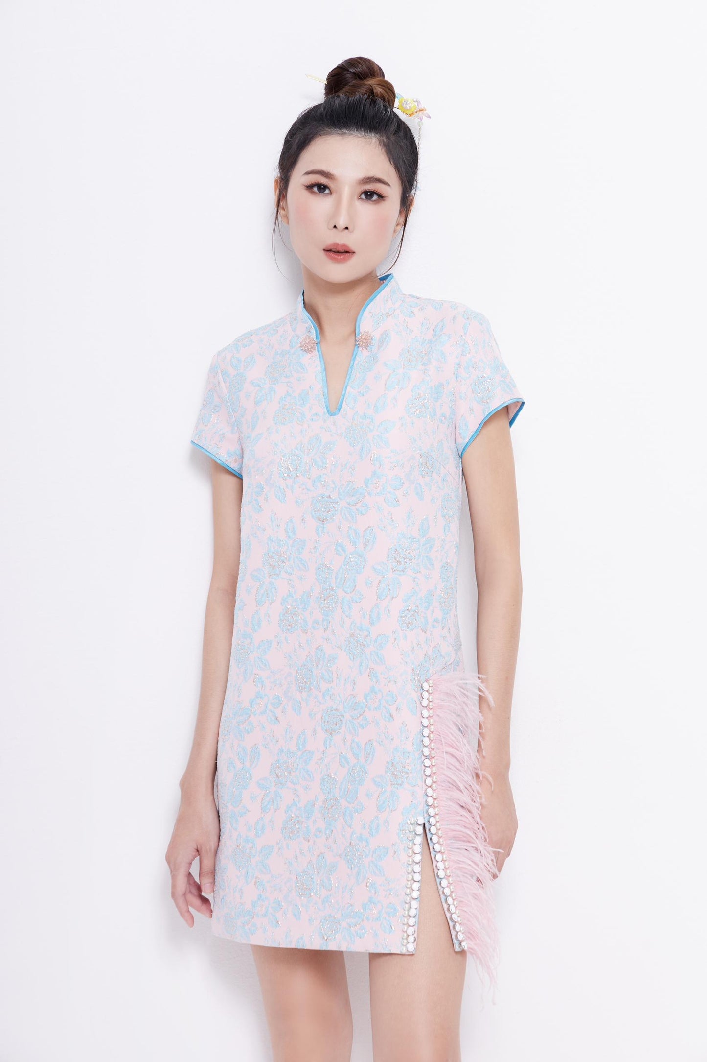 Lea Oriental A-line Qipao Dress