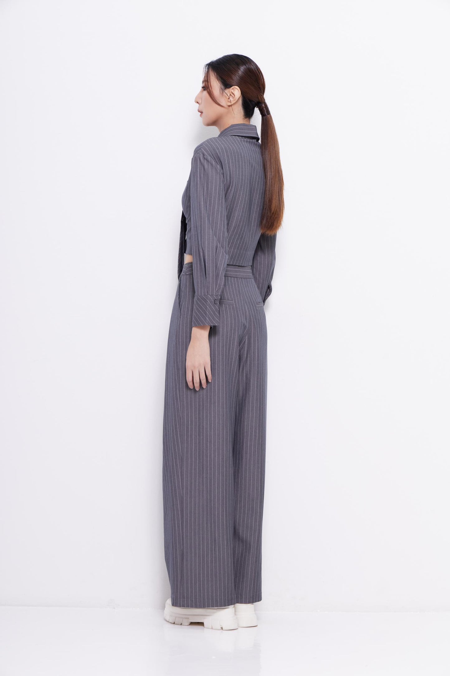 Toni Pinstripe Tailored Pants