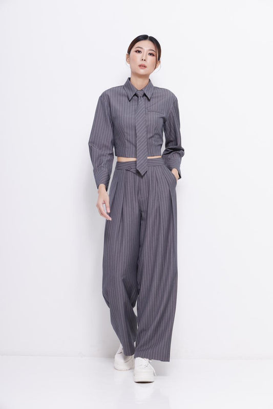 Toni Pinstripe Tailored Pants