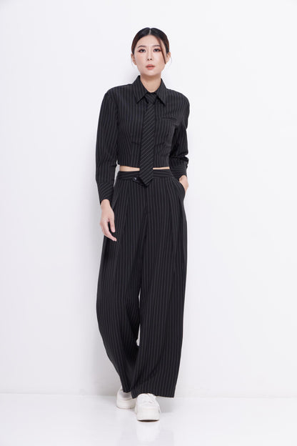 Toni Pinstripe Tailored Pants