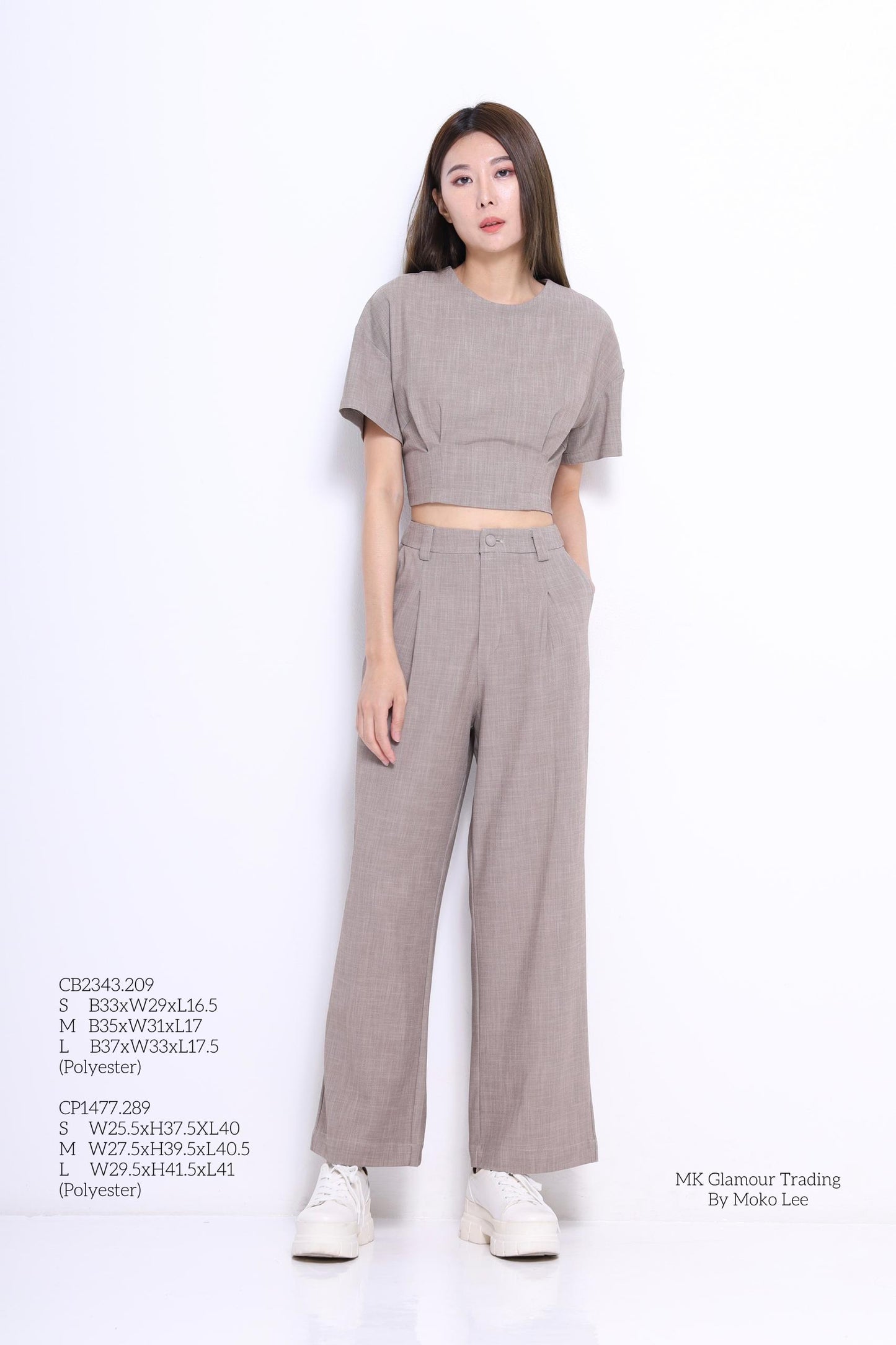 Veron Round Neck Cropped Top