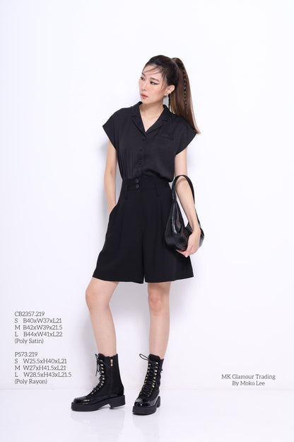 Ada Collared Short Sleeve Shirt