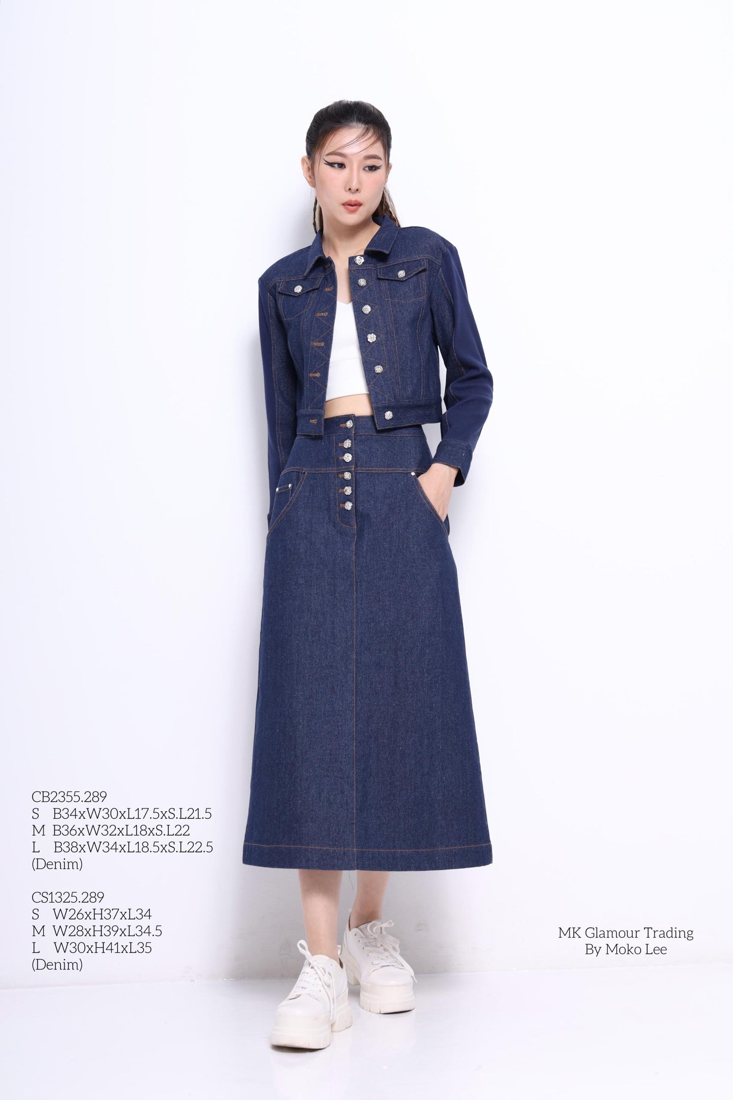 Nora Cropped Denim Jacket