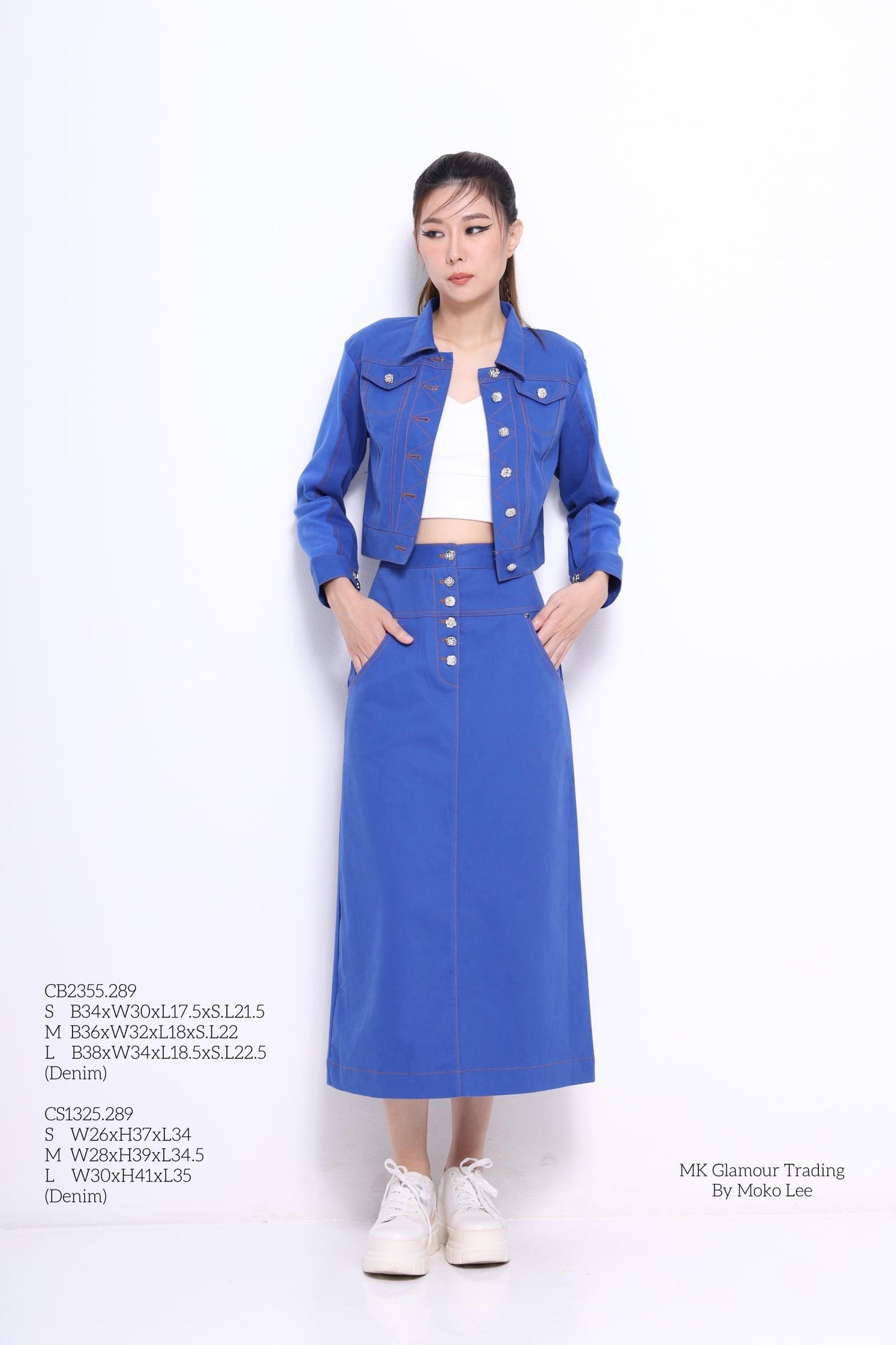 Nora Cropped Denim Jacket