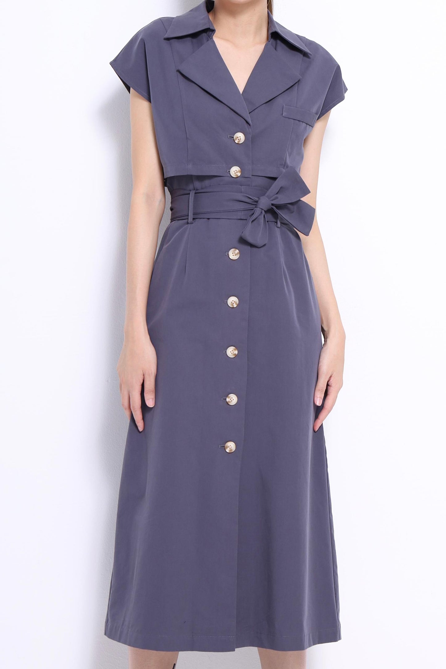 Amanda Column Midi Dress