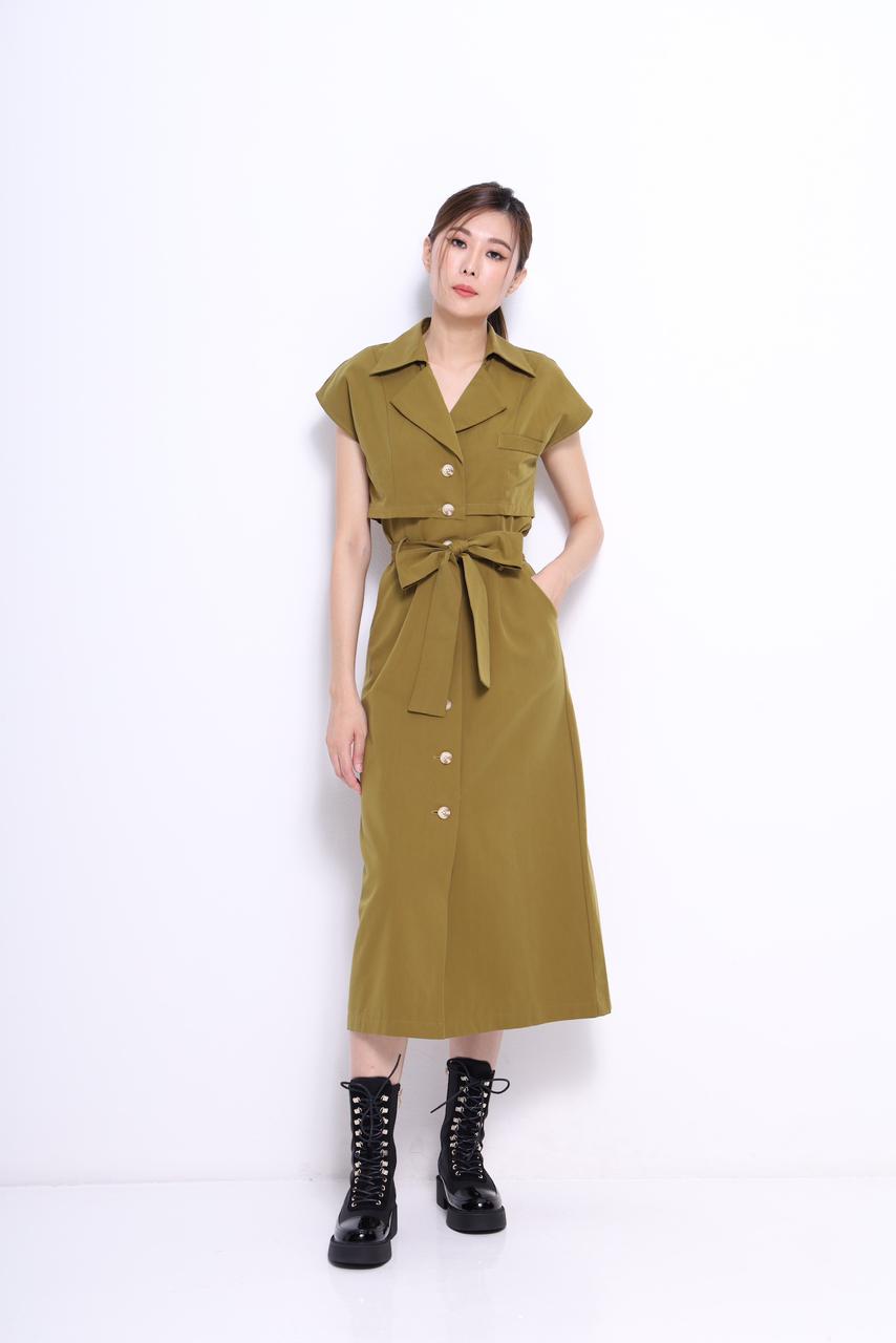 Amanda Column Midi Dress