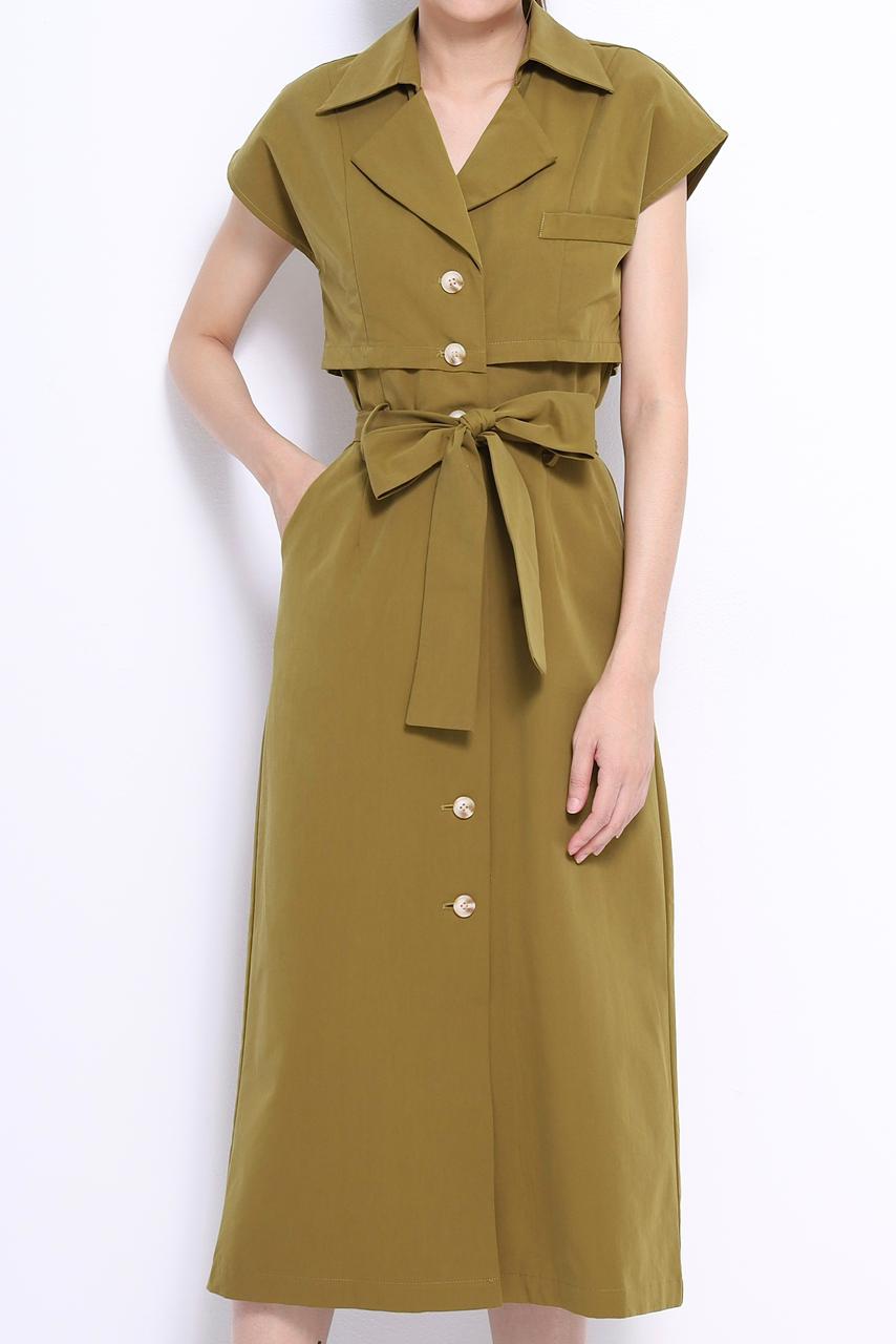 Amanda Column Midi Dress