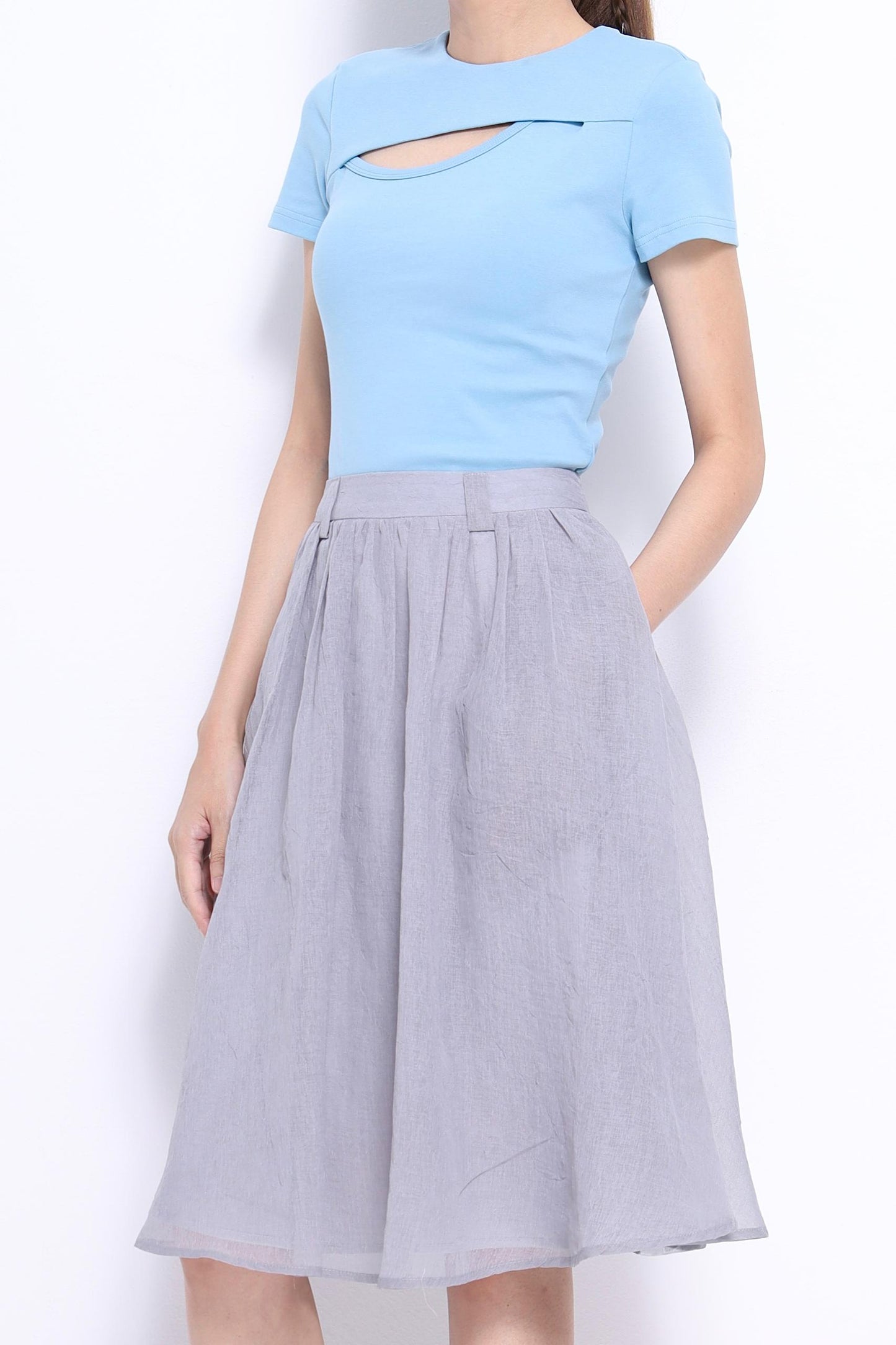 Opal A-line Midi Skirt