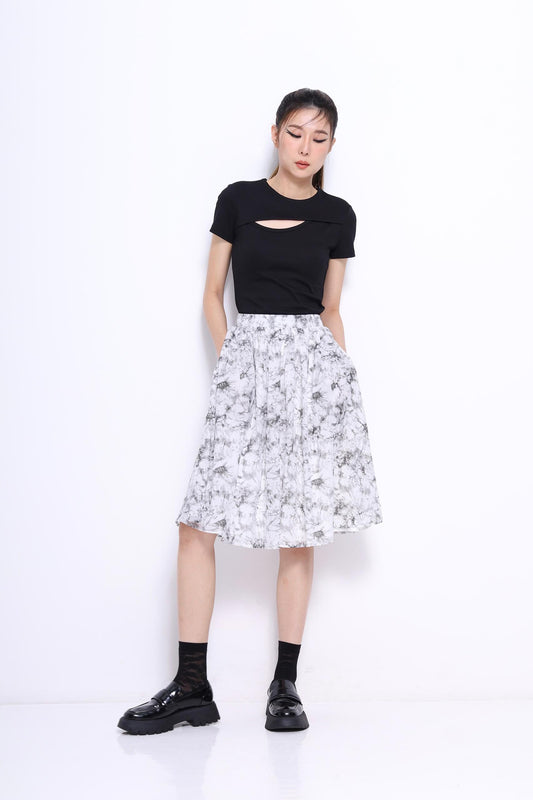 Opal A-line Midi Skirt