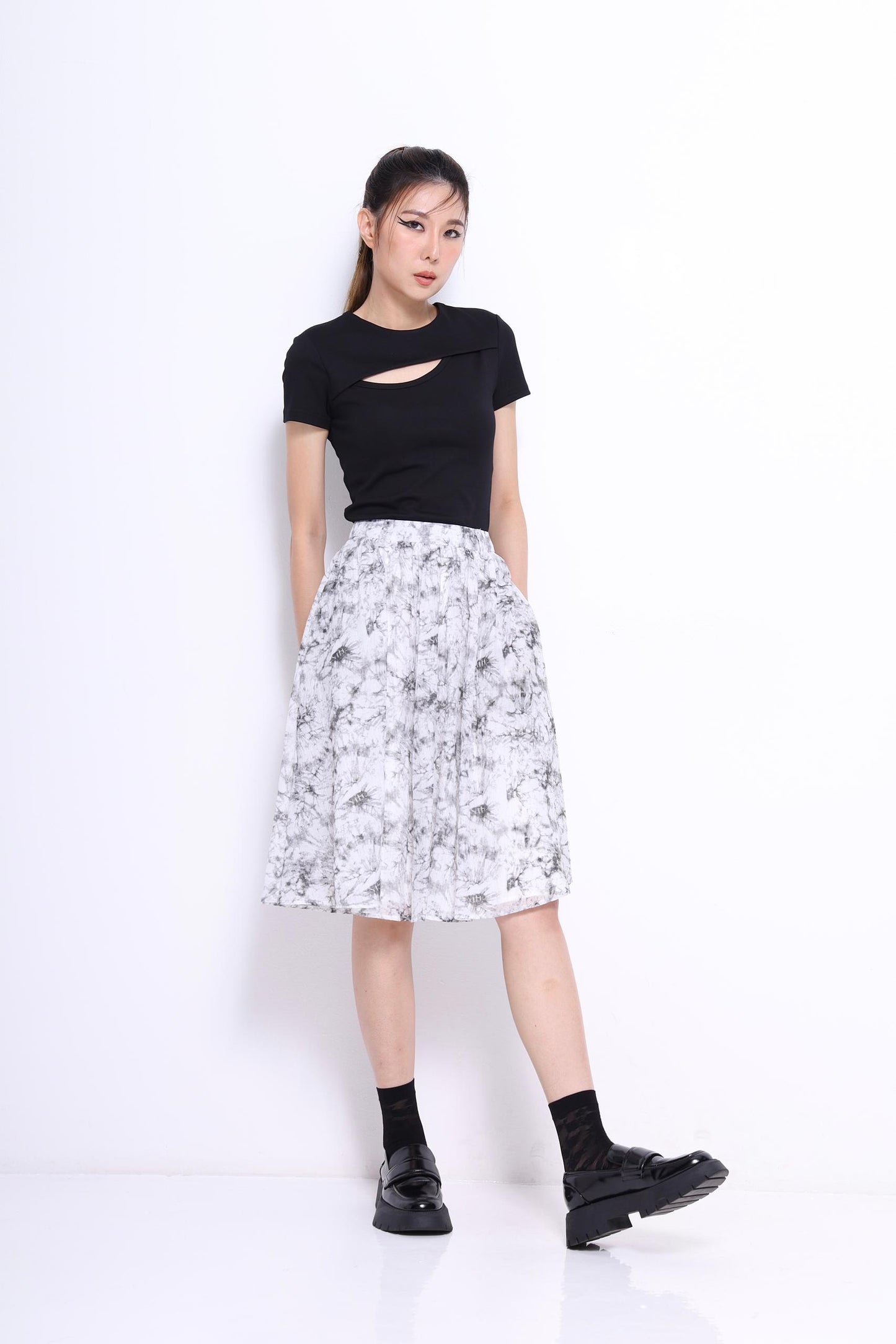 Opal A-line Midi Skirt