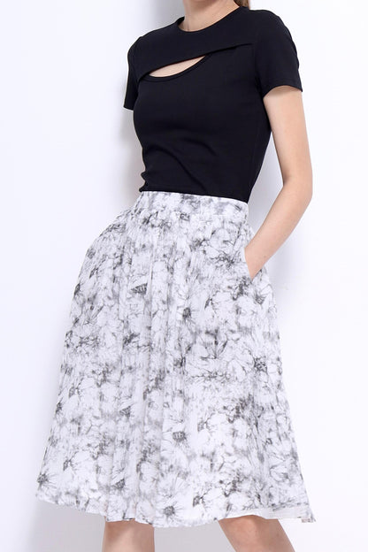 Opal A-line Midi Skirt