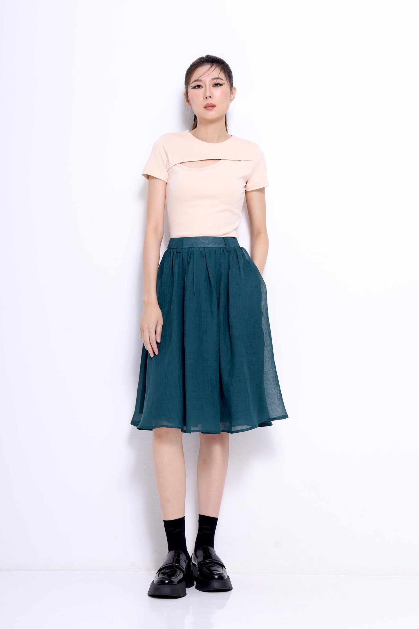 Opal A-line Midi Skirt