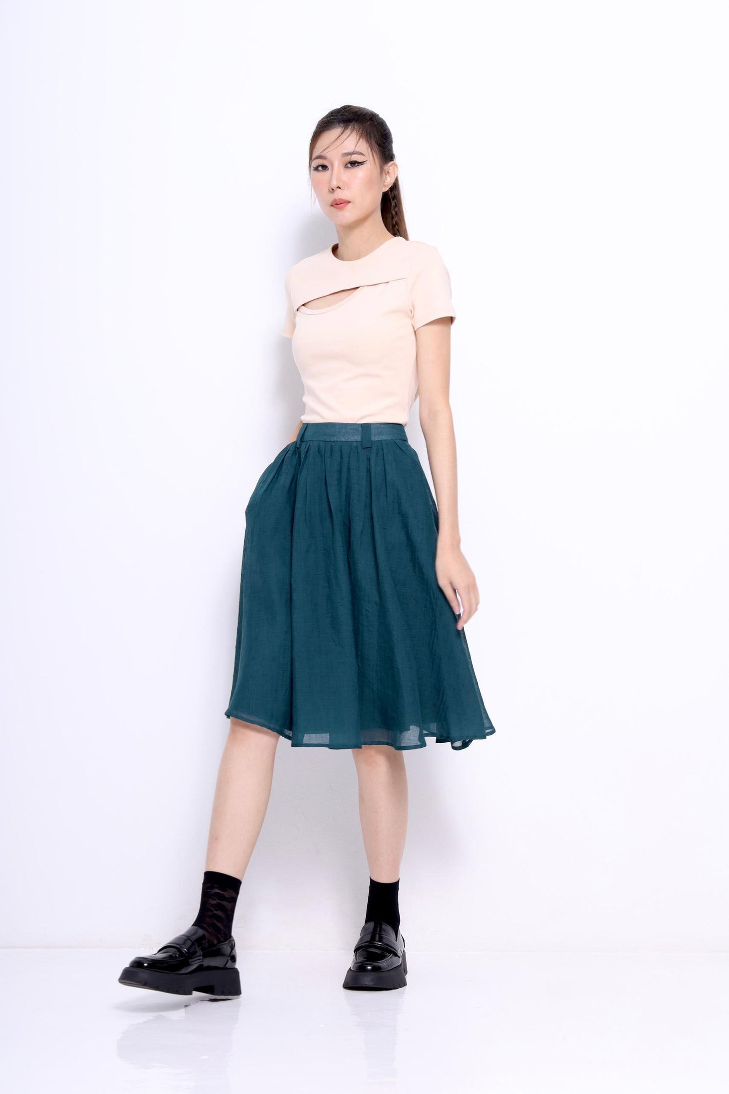 Opal A-line Midi Skirt