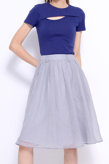 Opal A-line Midi Skirt