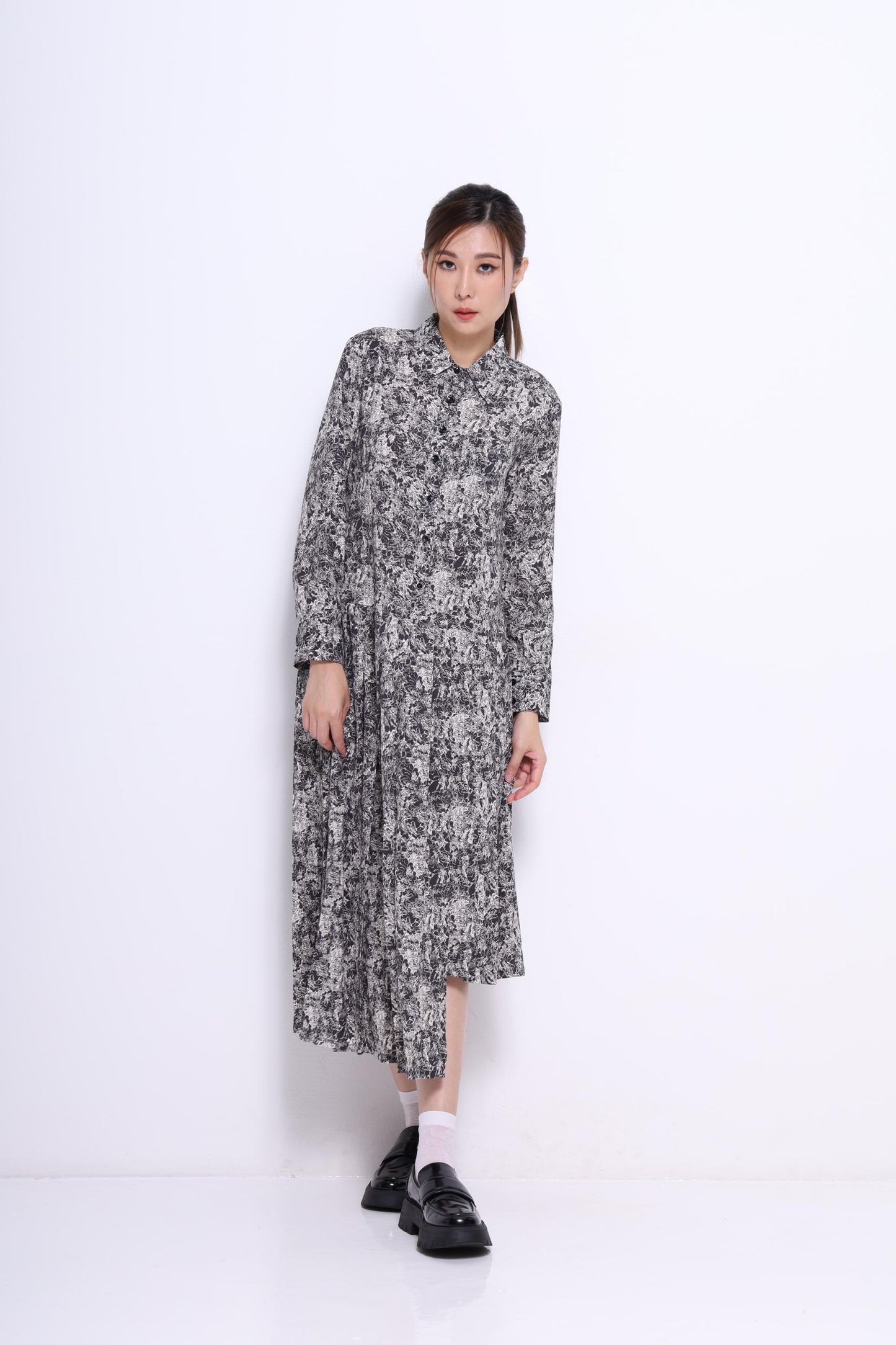 Tanya Drop Waist Shirt Dress