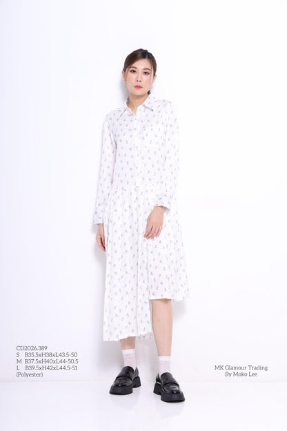 Tanya Drop Waist Shirt Dress