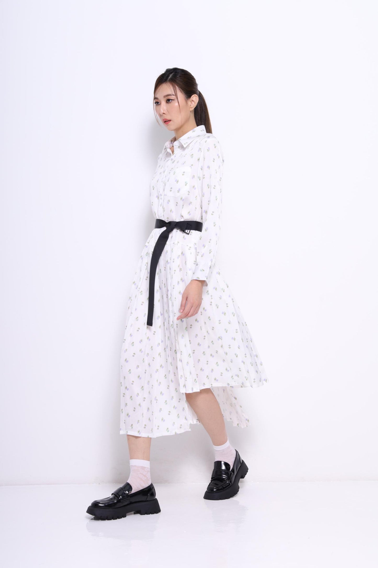 Tanya Drop Waist Shirt Dress