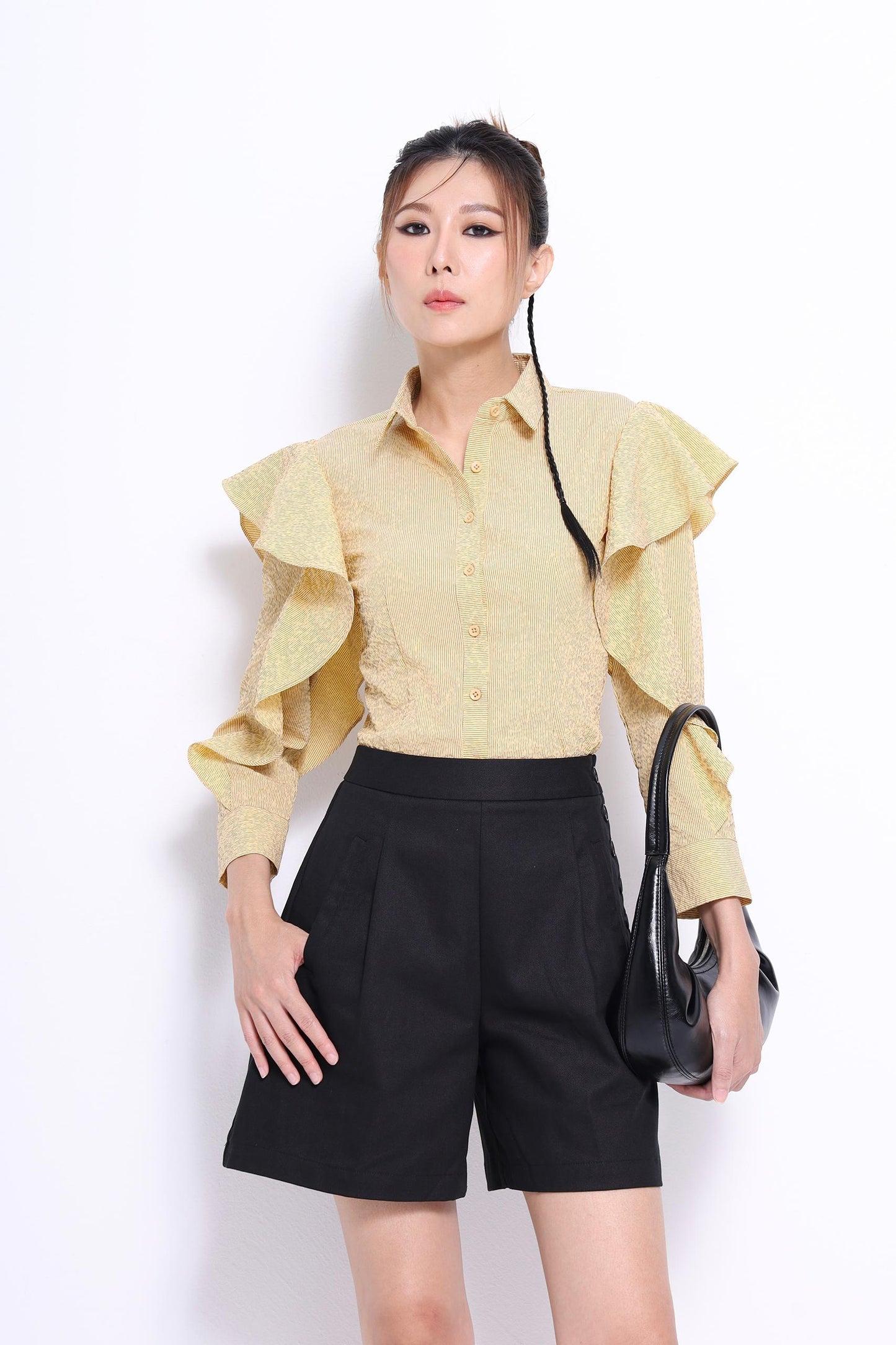 Gina Ruffle Sleeve Shirt