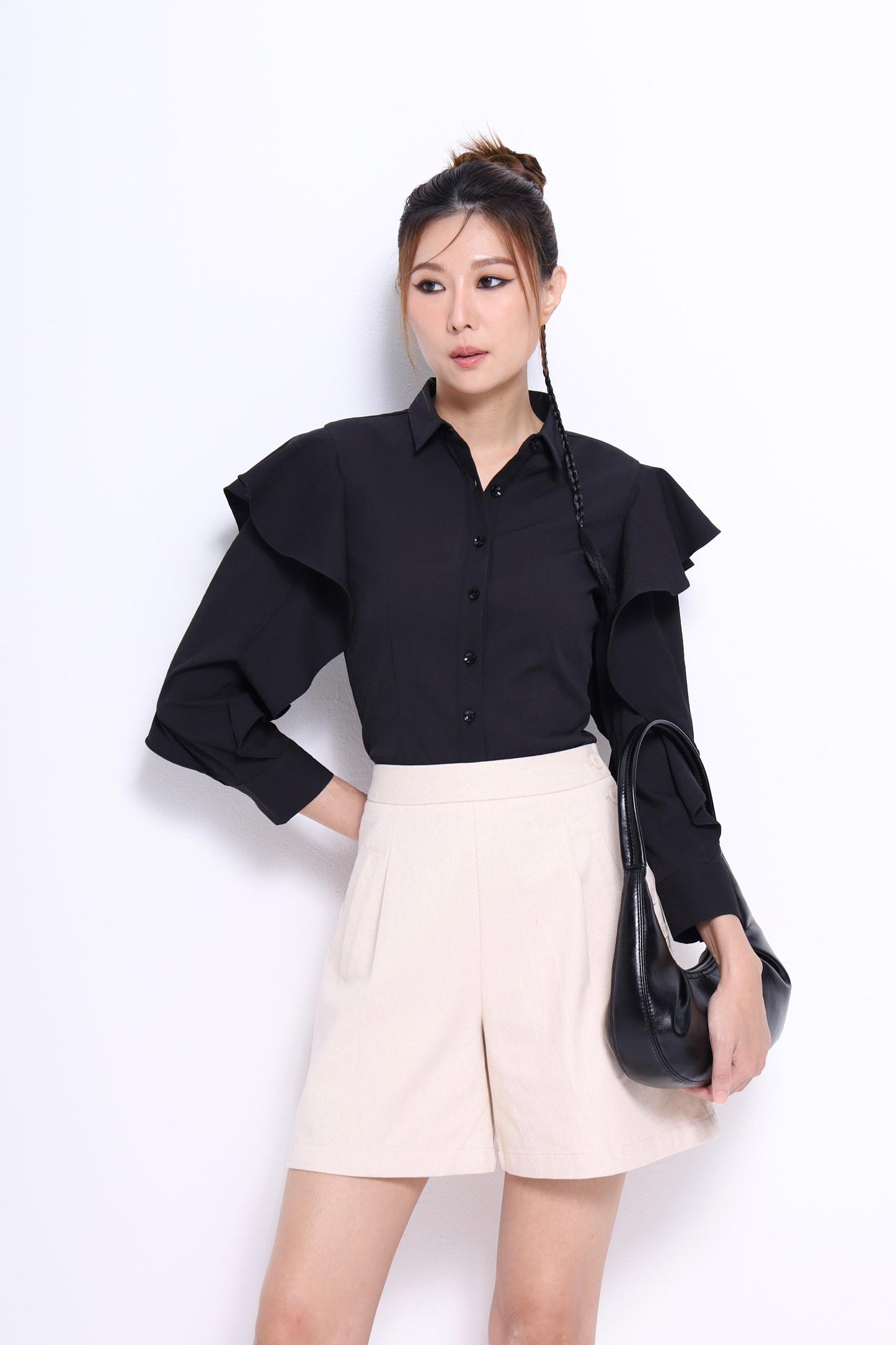 Gina Ruffle Sleeve Shirt