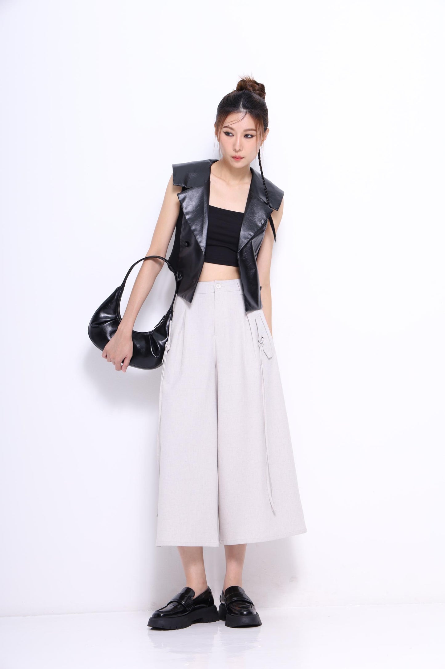 Olivia Faux Leather Vest