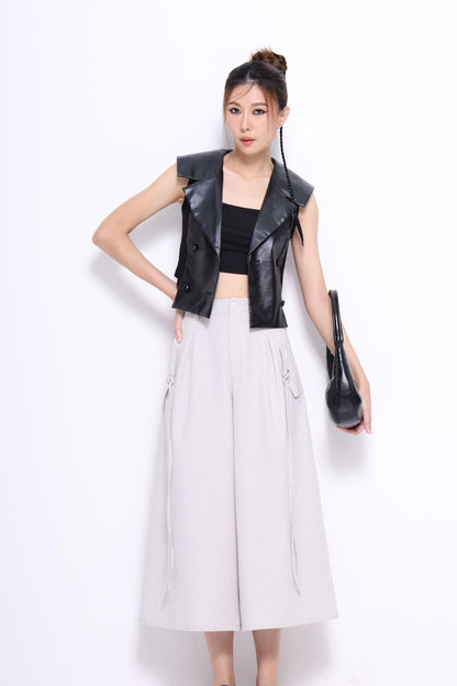 Olivia Faux Leather Vest