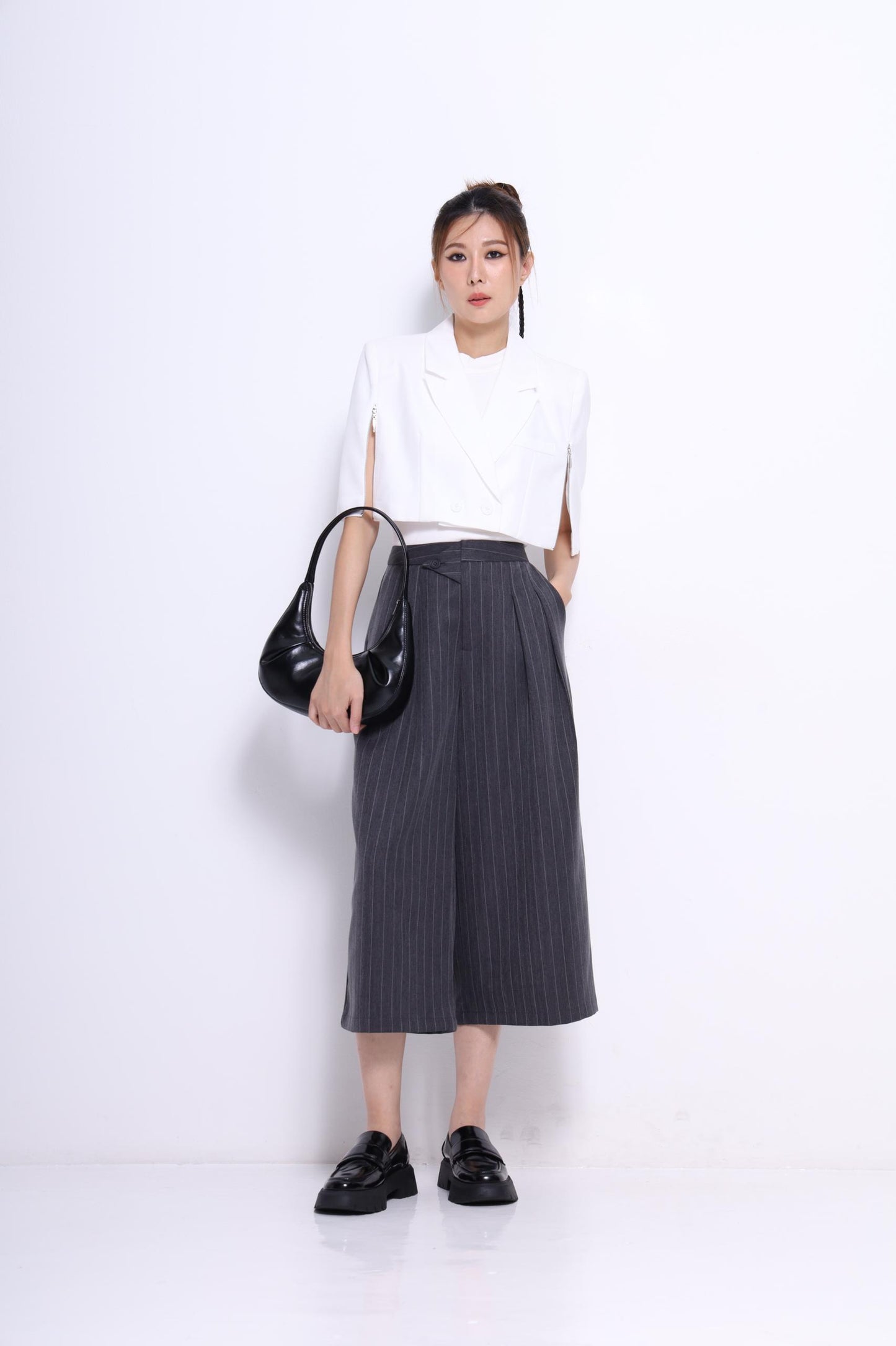 Audrey Pinstripe Culottes