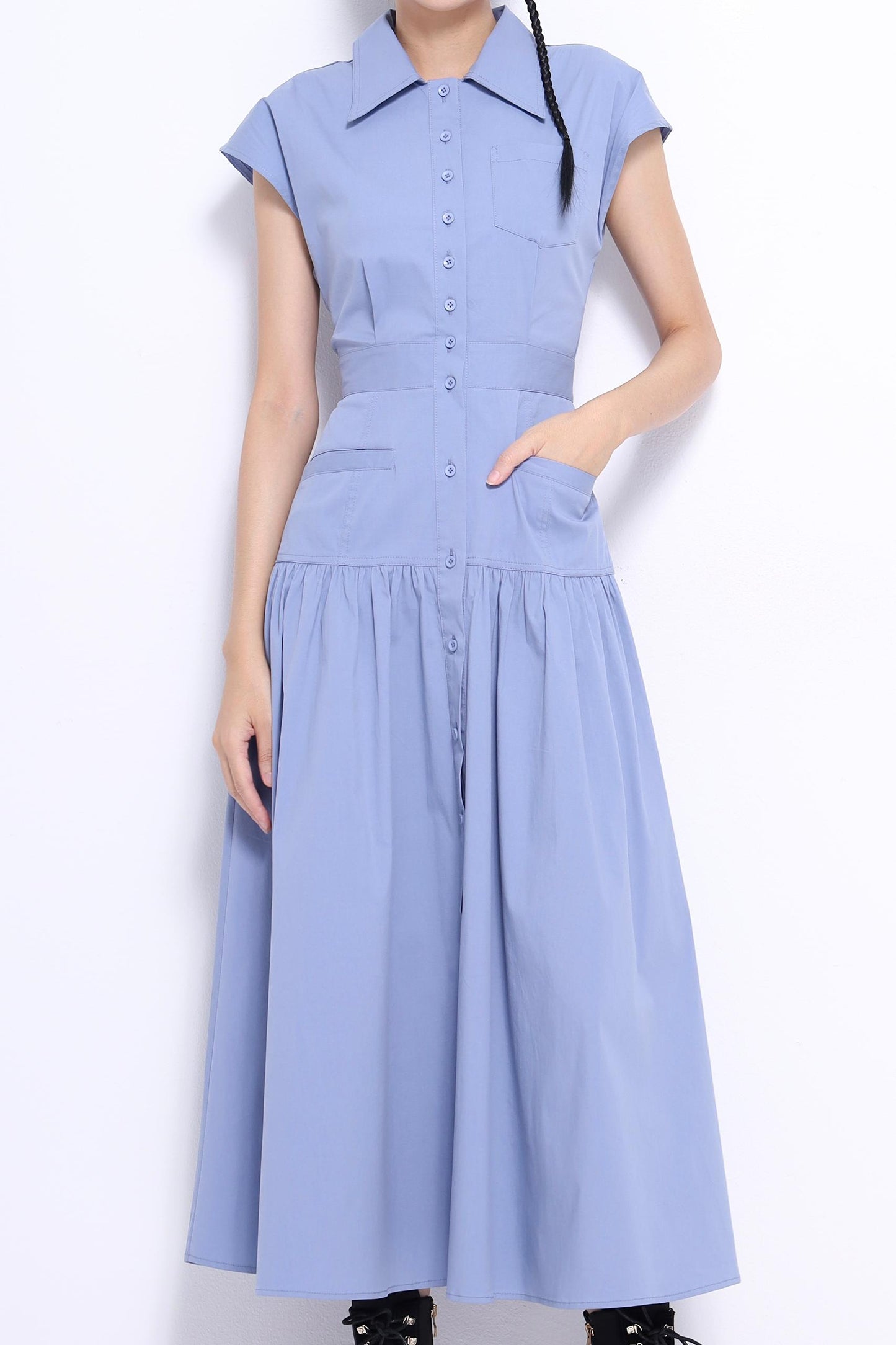 Hannah Drop Waist Maxi Dress