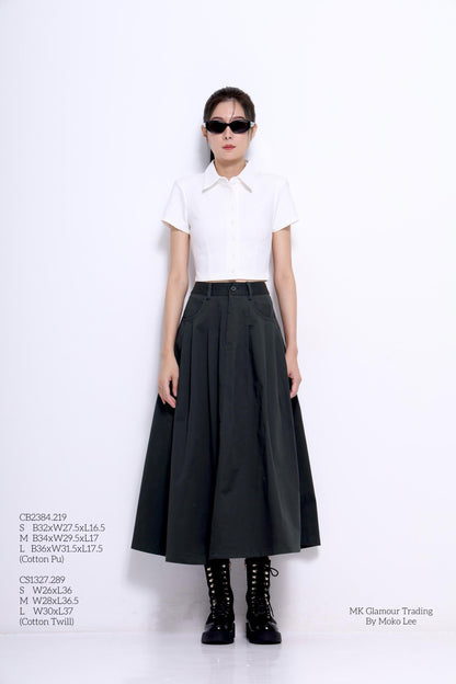 Giya A-line Pleated Skirt