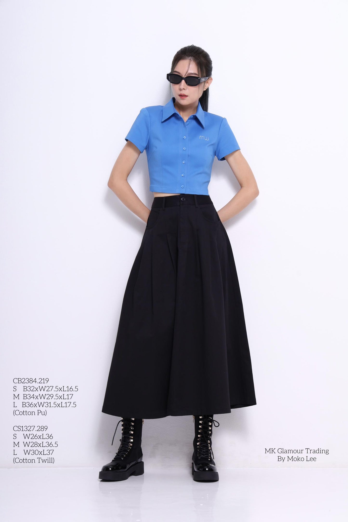 Giya A-line Pleated Skirt