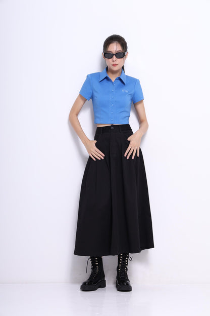 Giya Cropped Fitted Shirt