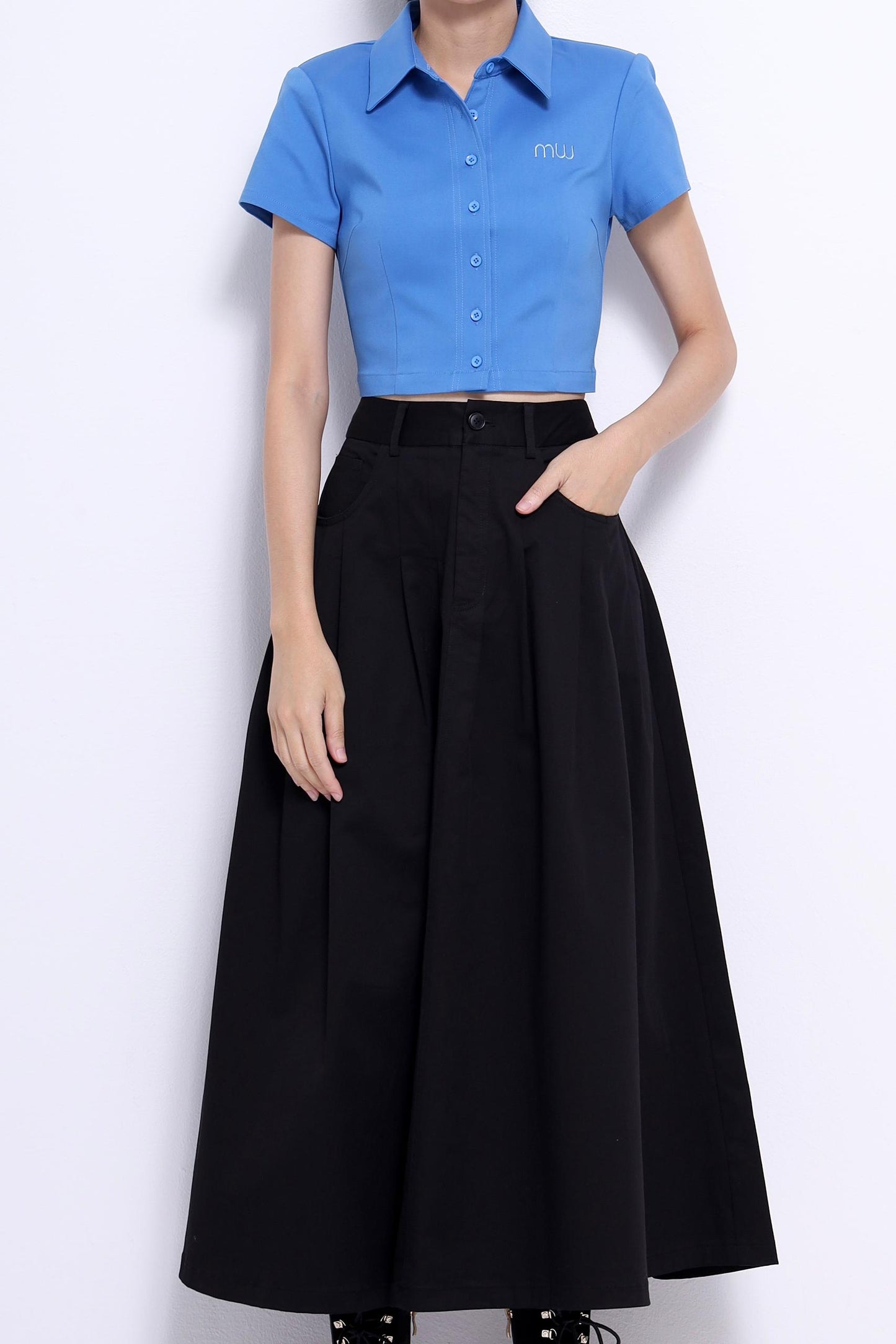 Giya A-line Pleated Skirt