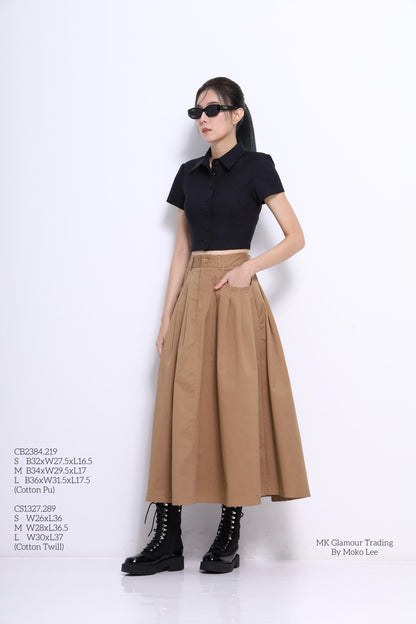 Giya A-line Pleated Skirt