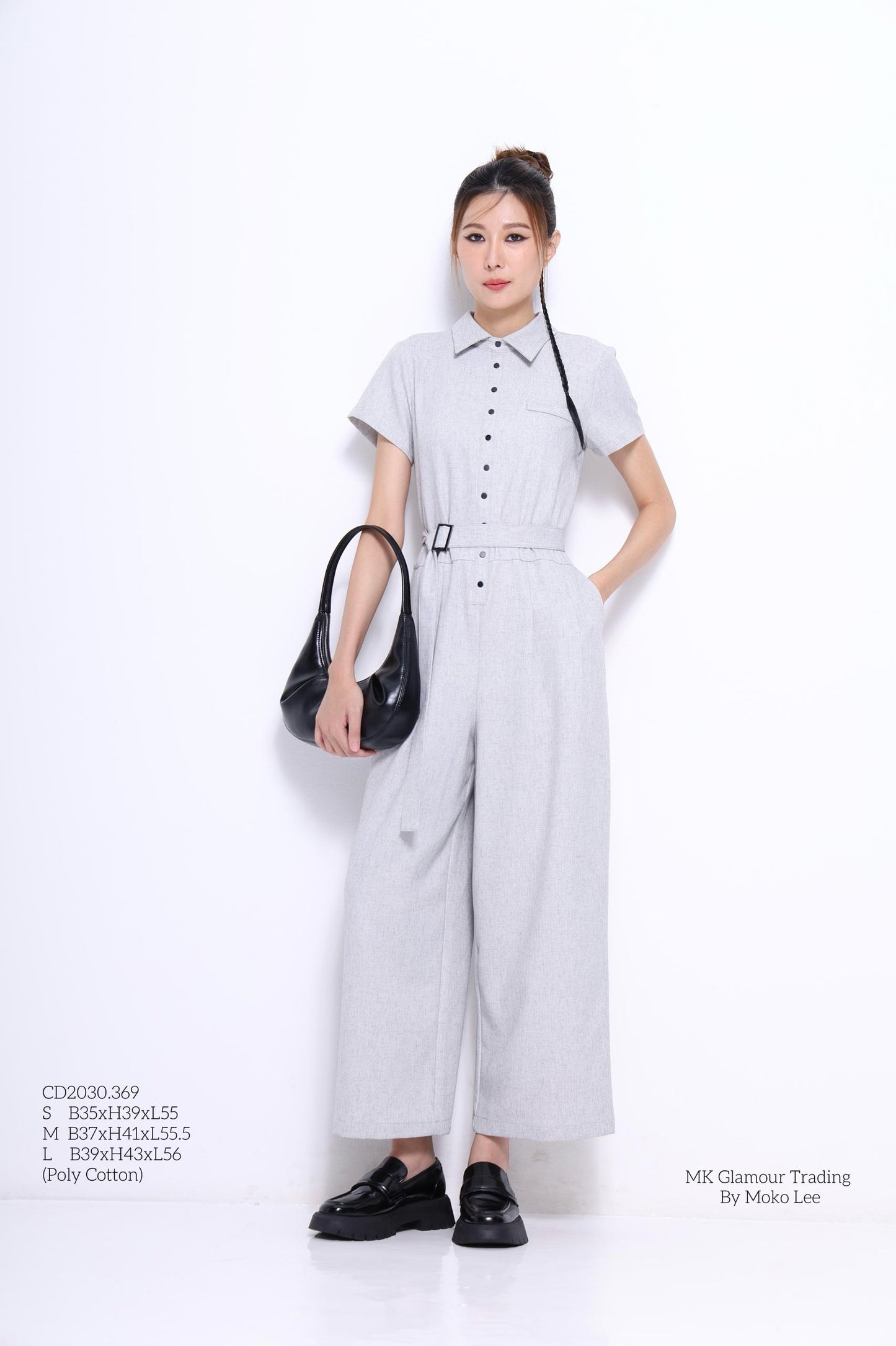 Ziya Belted Straight Leg Jumpsuit