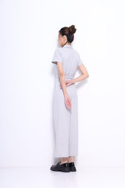 Ziya Belted Straight Leg Jumpsuit