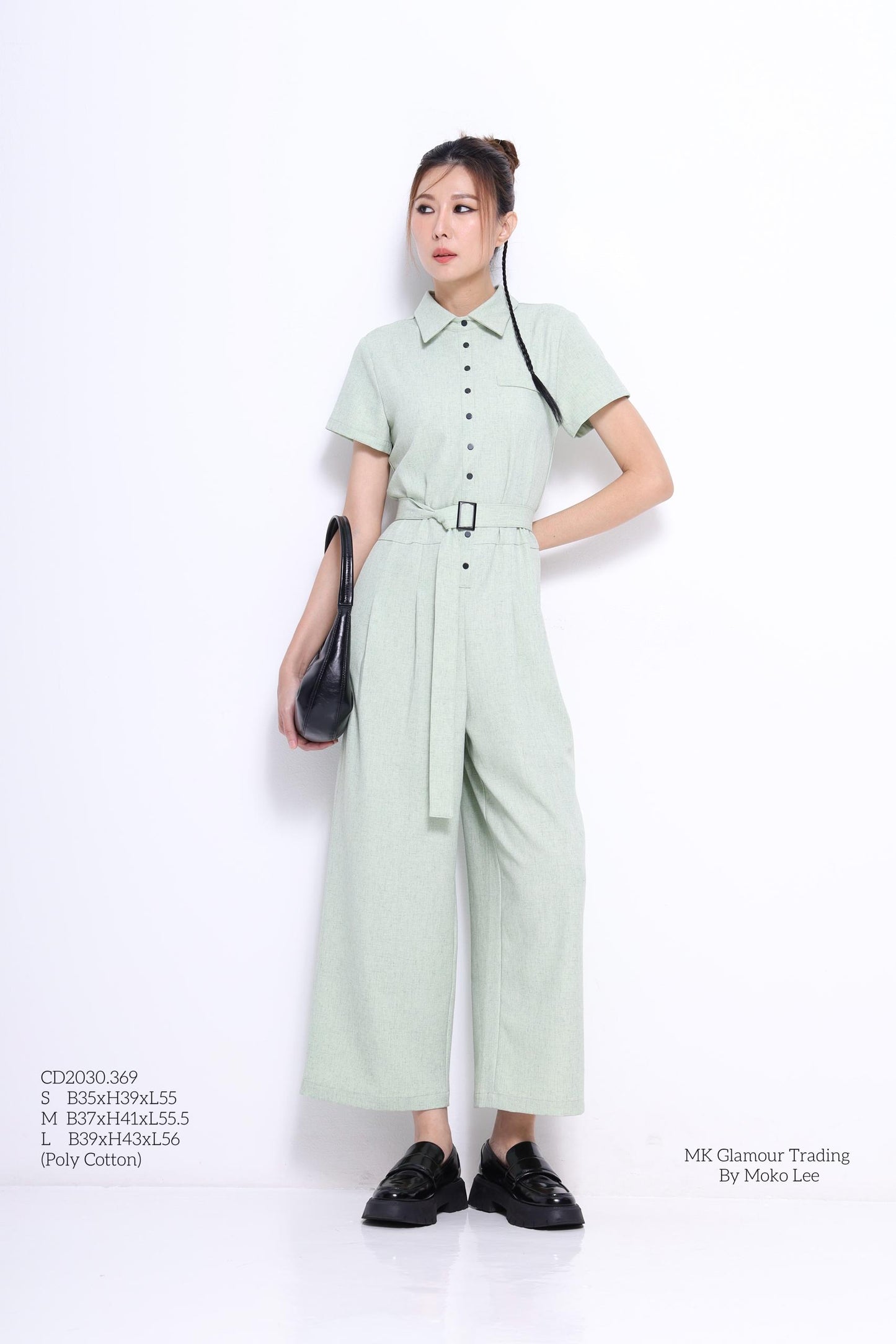 Ziya Belted Straight Leg Jumpsuit