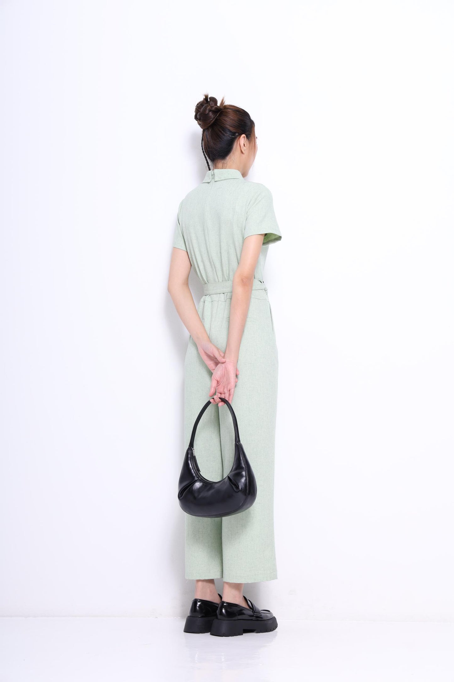 Ziya Belted Straight Leg Jumpsuit