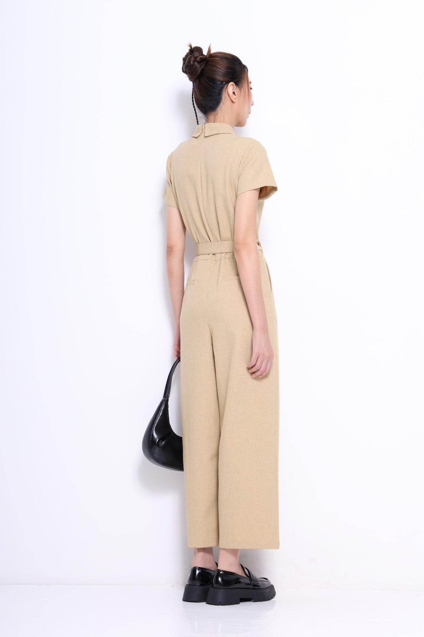 Ziya Belted Straight Leg Jumpsuit