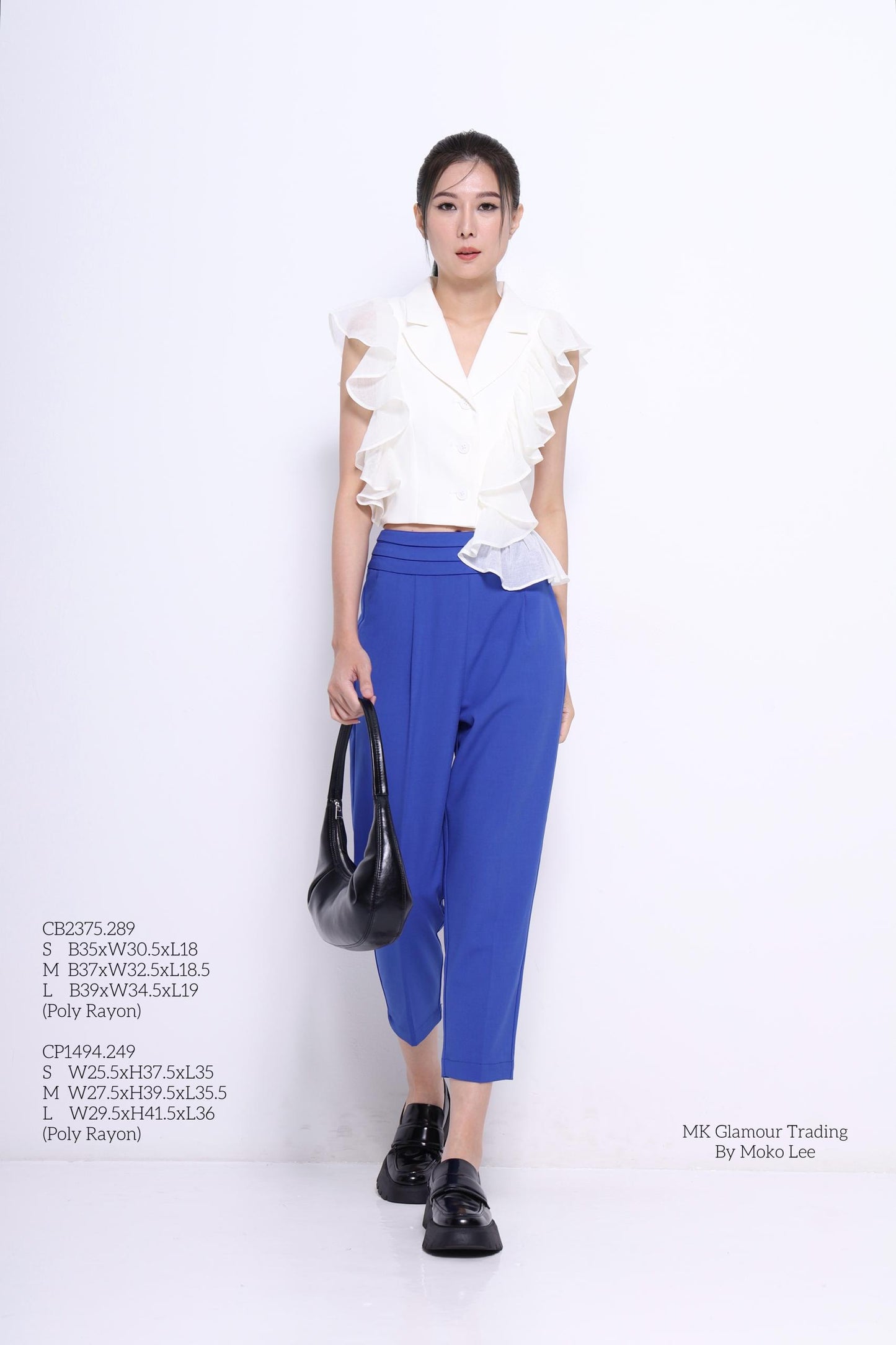 Camelia Tailored Pleated Pants