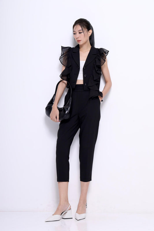 Camelia Tailored Pleated Pants