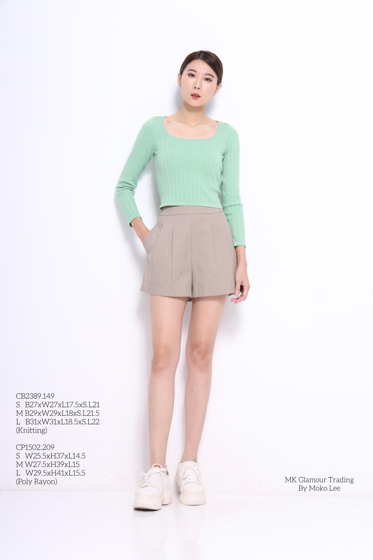 Andrea Ladder Stitch Knit Top