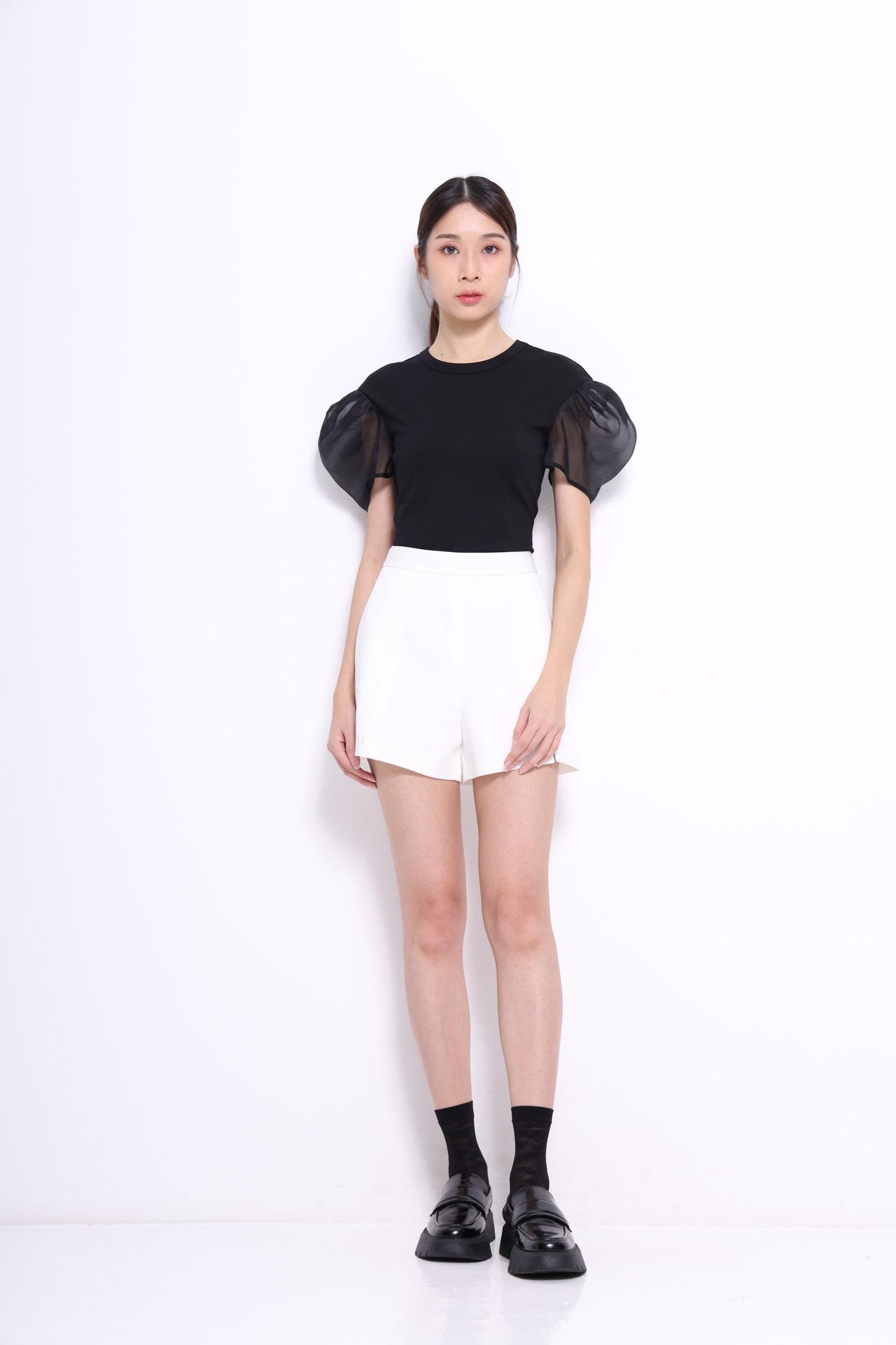 Lola Organza Puff Sleeve Blouse