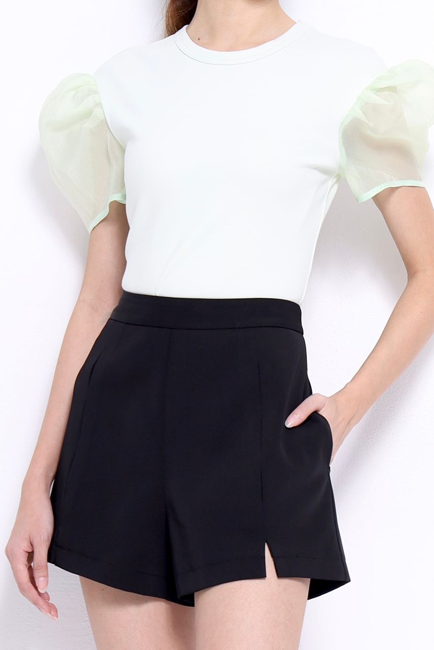 Lola Organza Puff Sleeve Blouse