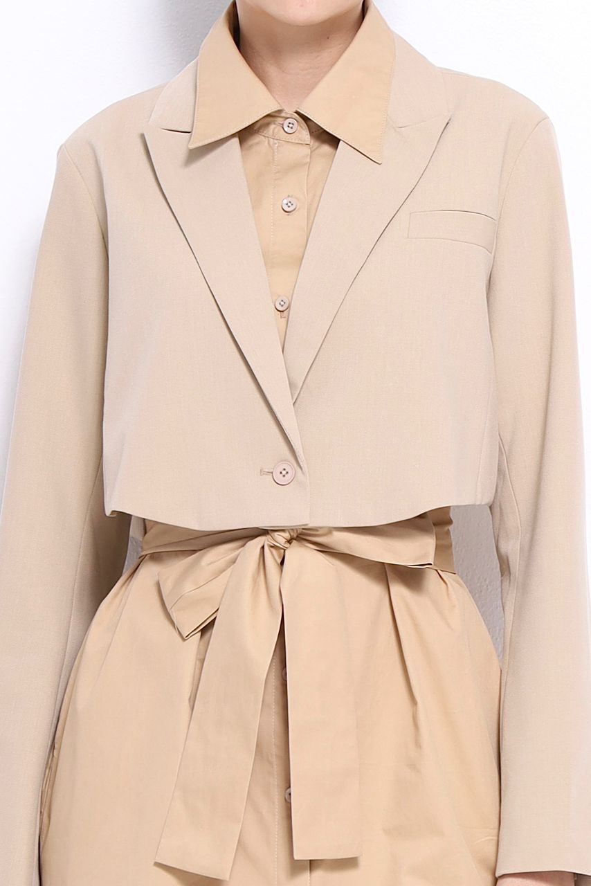 Jeon 2-Piece Trench Dress