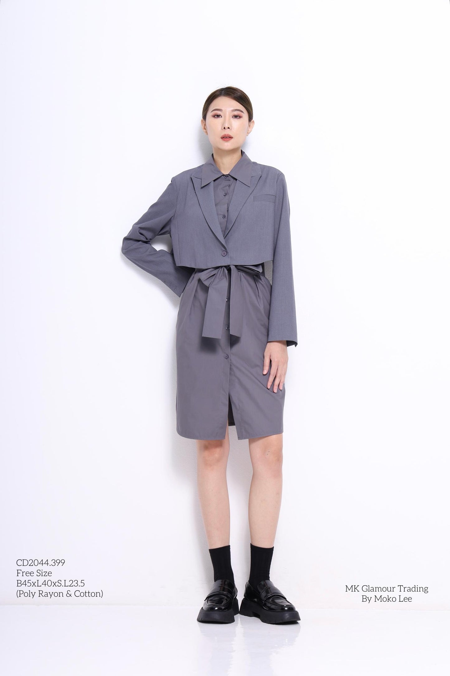 Jeon 2-Piece Trench Dress